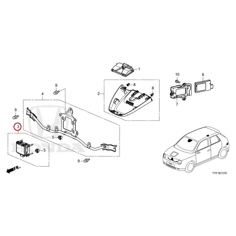 [NEW] JDM HONDA Honda e ZC7 2023 Radar/Camera GENUINE OEM - Image 4