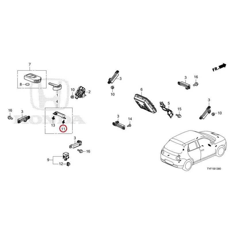 [NEW] JDM HONDA Honda e ZC7 2023 Smart unit/fob key GENUINE OEM - Image 12