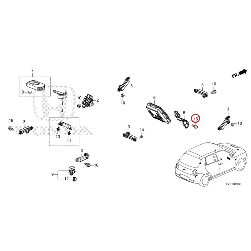 [NEW] JDM HONDA Honda e ZC7 2023 Smart unit/fob key GENUINE OEM - Image 16