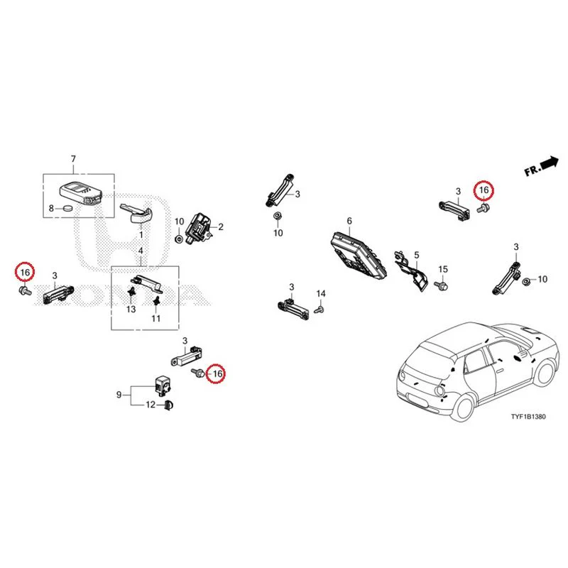 [NEW] JDM HONDA Honda e ZC7 2023 Smart unit/fob key GENUINE OEM - Image 17