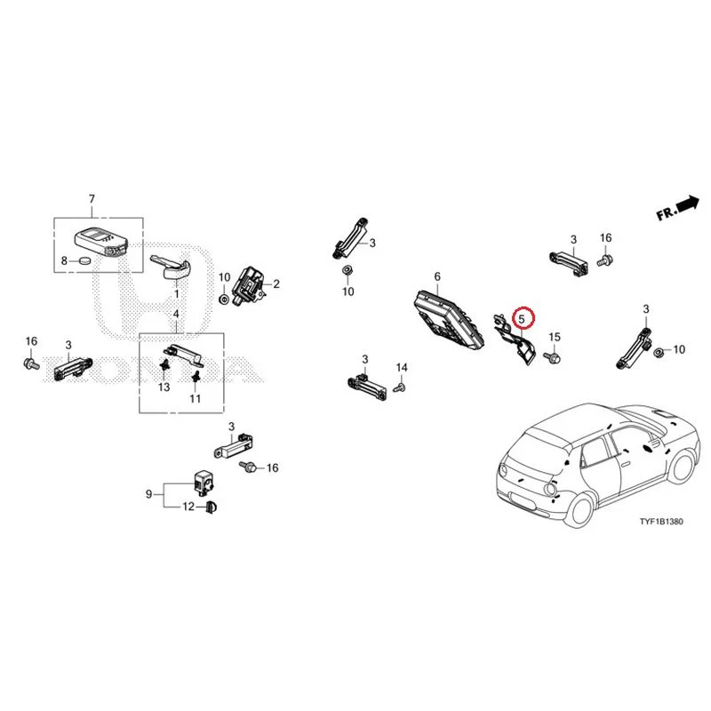 [NEW] JDM HONDA Honda e ZC7 2023 Smart unit/fob key GENUINE OEM - Image 6