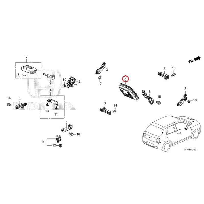 [NEW] JDM HONDA Honda e ZC7 2023 Smart unit/fob key GENUINE OEM - Image 7