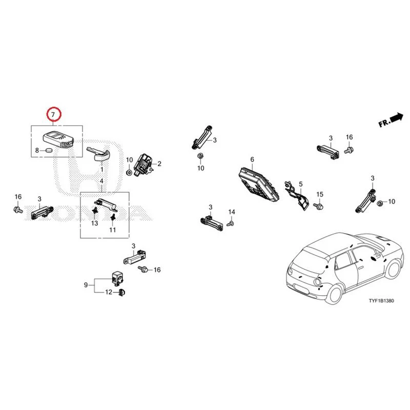 [NEW] JDM HONDA Honda e ZC7 2023 Smart unit/fob key GENUINE OEM - Image 8