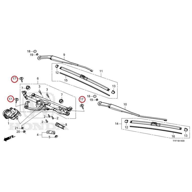 [NEW] JDM HONDA Honda e ZC7 2023 Front Windshield Wiper GENUINE OEM - Image 18