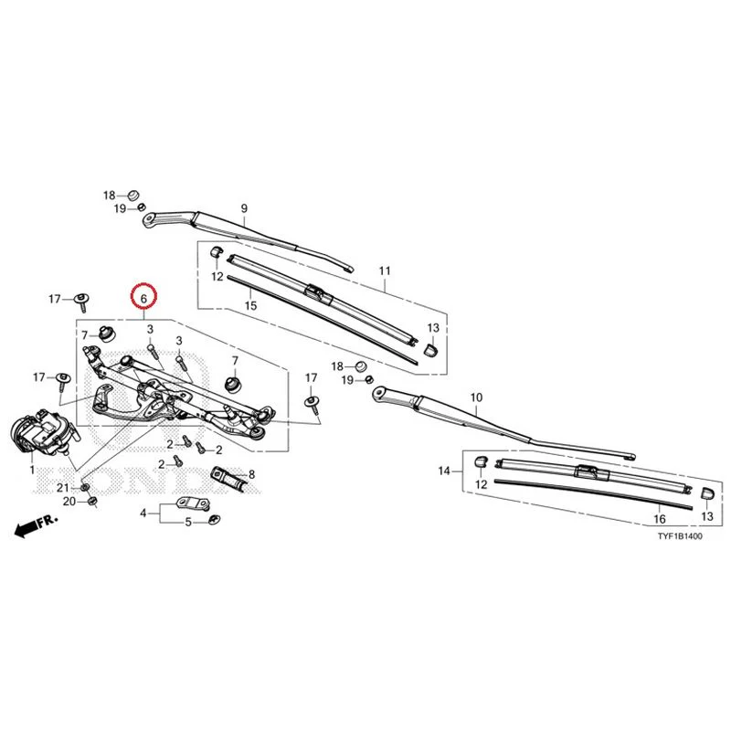 [NEW] JDM HONDA Honda e ZC7 2023 Front Windshield Wiper GENUINE OEM - Image 7