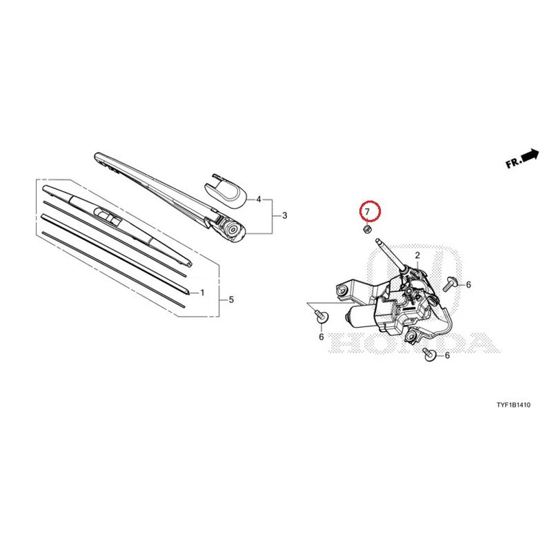 [NEW] JDM HONDA Honda e ZC7 2023 Rear Windshield Wiper GENUINE OEM - Image 10