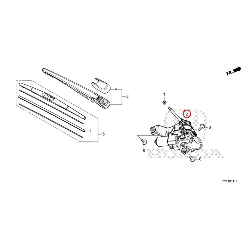 [NEW] JDM HONDA Honda e ZC7 2023 Rear Windshield Wiper GENUINE OEM - Image 5