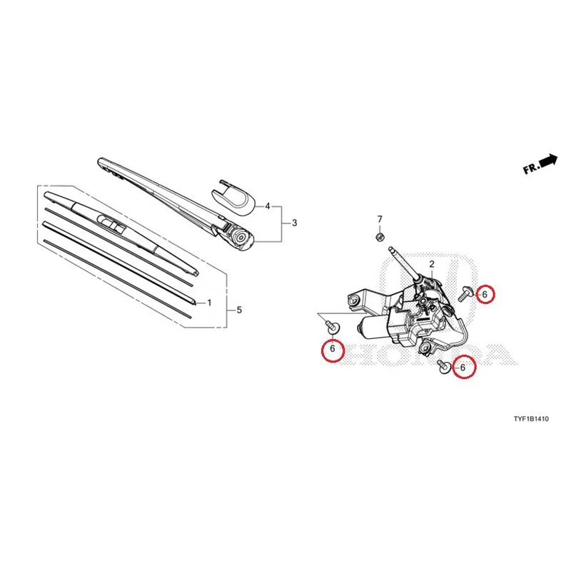 [NEW] JDM HONDA Honda e ZC7 2023 Rear Windshield Wiper GENUINE OEM - Image 9