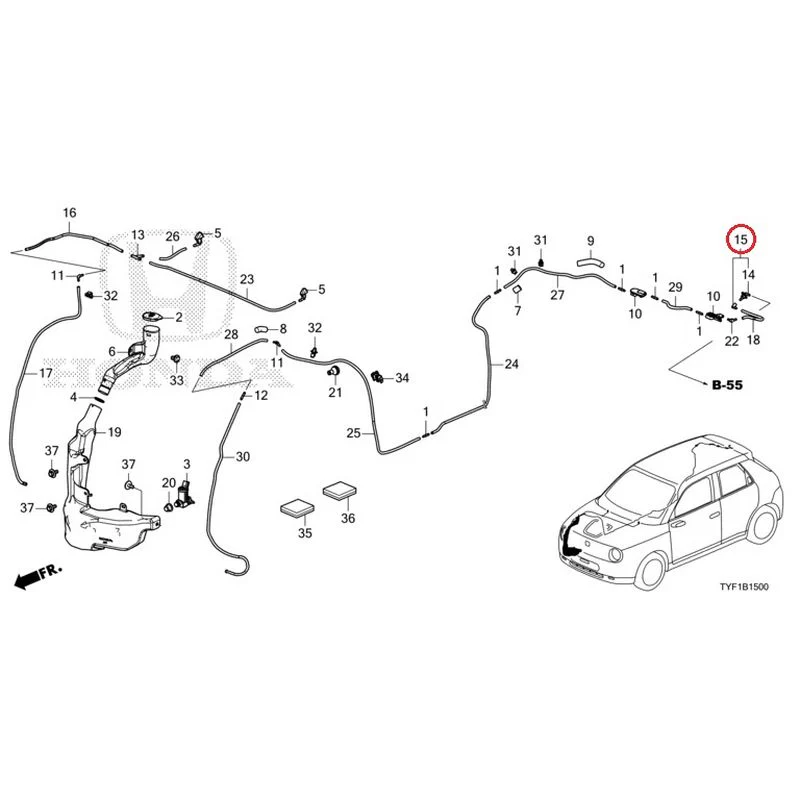 [NEW] JDM HONDA Honda e ZC7 2023 Windshield Washer GENUINE OEM - Image 16