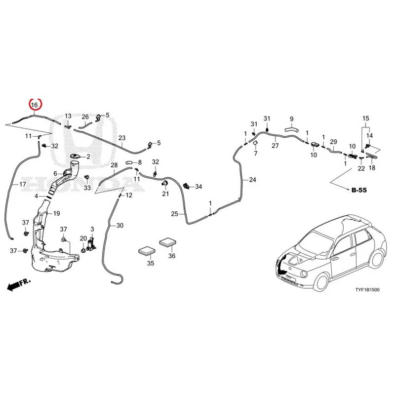 [NEW] JDM HONDA Honda e ZC7 2023 Windshield Washer GENUINE OEM - Image 17