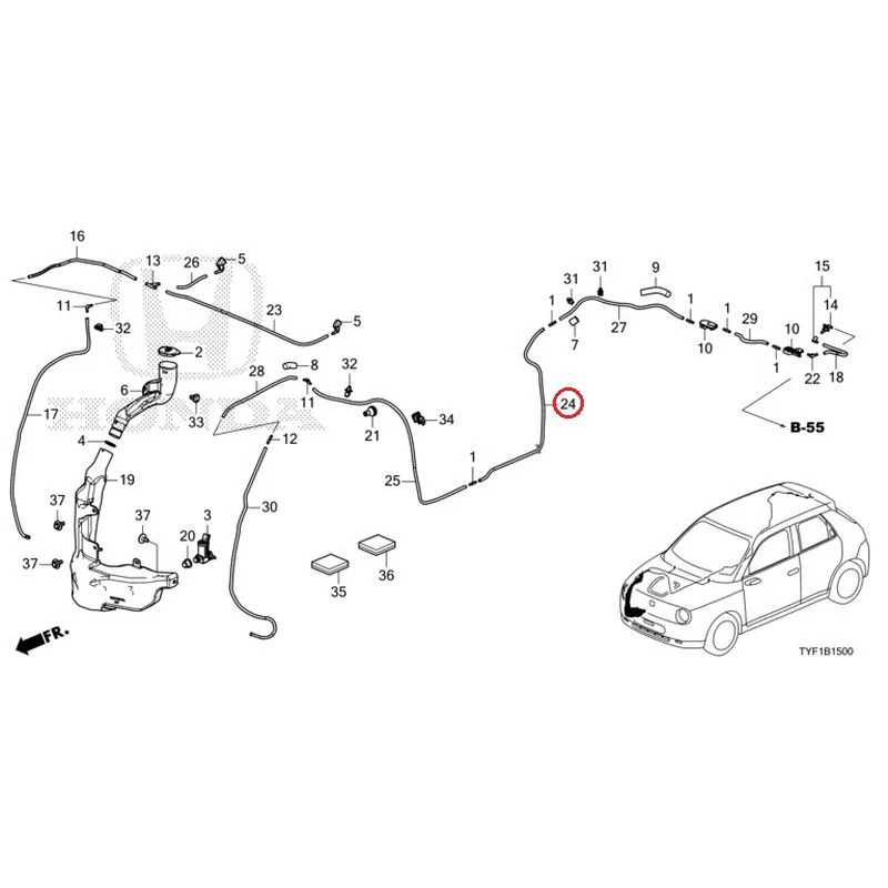 [NEW] JDM HONDA Honda e ZC7 2023 Windshield Washer GENUINE OEM - Image 25