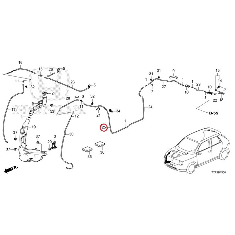 [NEW] JDM HONDA Honda e ZC7 2023 Windshield Washer GENUINE OEM - Image 26
