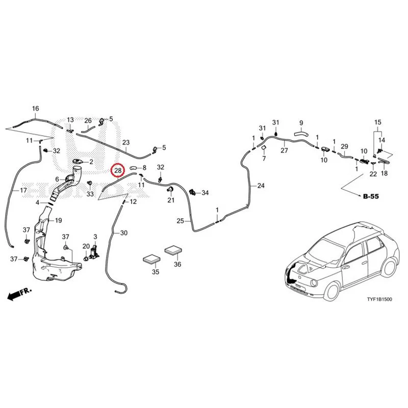 [NEW] JDM HONDA Honda e ZC7 2023 Windshield Washer GENUINE OEM - Image 29