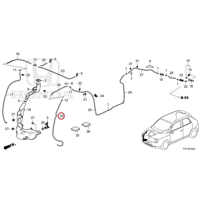 [NEW] JDM HONDA Honda e ZC7 2023 Windshield Washer GENUINE OEM - Image 31