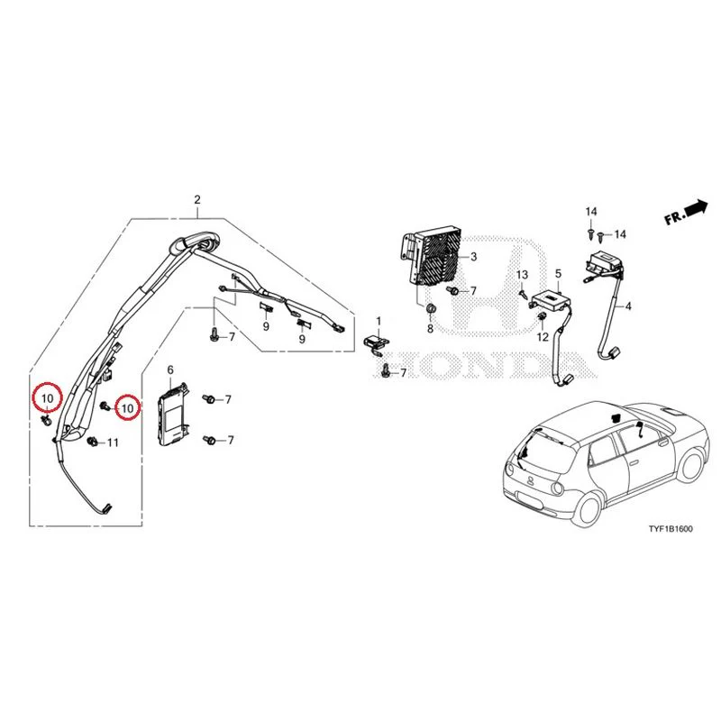 [NEW] JDM HONDA Honda e ZC7 2023 Antenna GENUINE OEM - Image 11