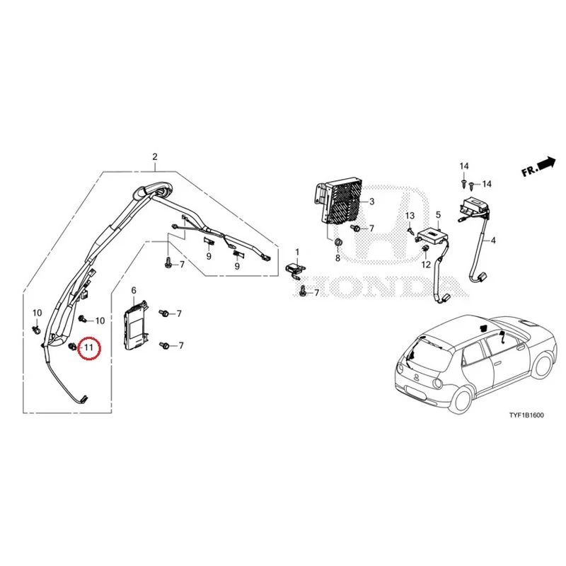 [NEW] JDM HONDA Honda e ZC7 2023 Antenna GENUINE OEM - Image 12