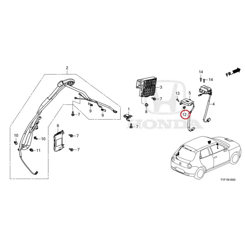 [NEW] JDM HONDA Honda e ZC7 2023 Antenna GENUINE OEM - Image 13