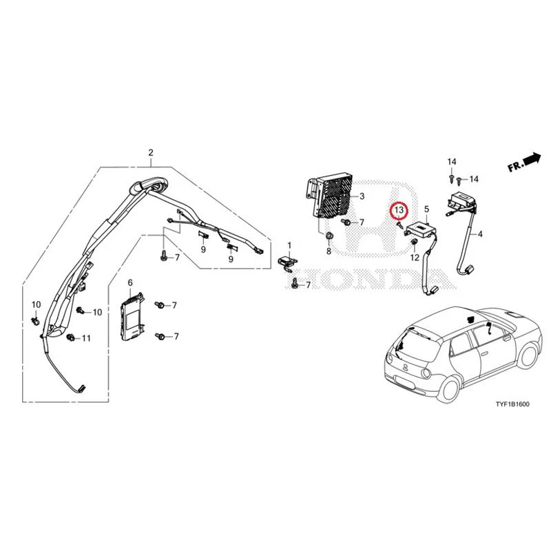 [NEW] JDM HONDA Honda e ZC7 2023 Antenna GENUINE OEM - Image 14