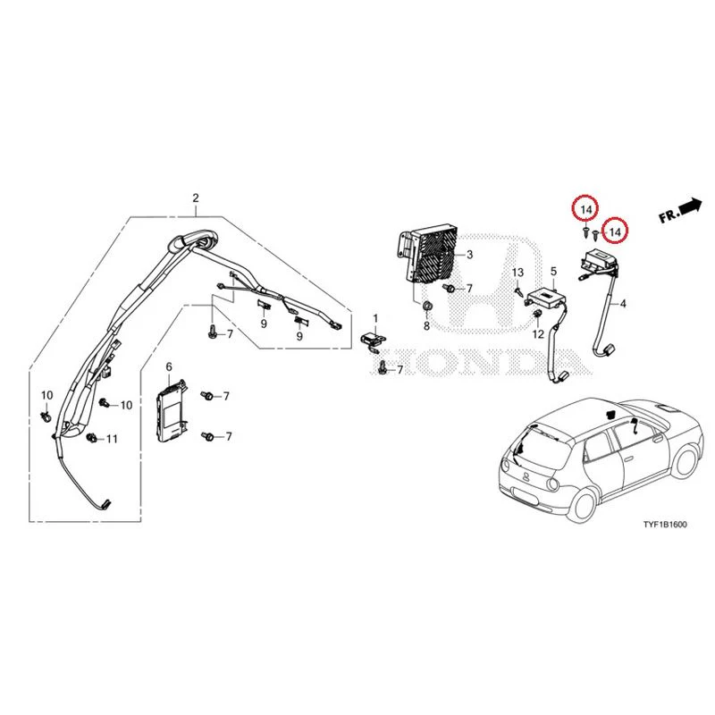 [NEW] JDM HONDA Honda e ZC7 2023 Antenna GENUINE OEM - Image 15