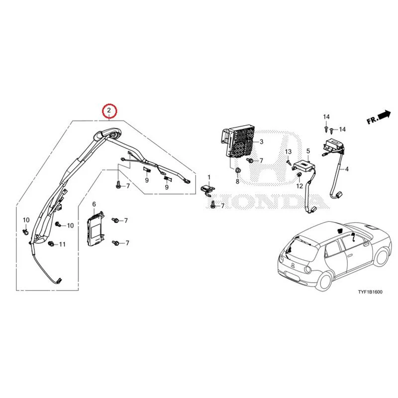 [NEW] JDM HONDA Honda e ZC7 2023 Antenna GENUINE OEM - Image 3