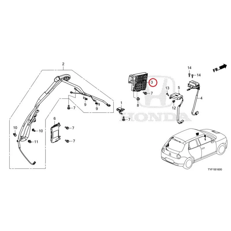 [NEW] JDM HONDA Honda e ZC7 2023 Antenna GENUINE OEM - Image 4