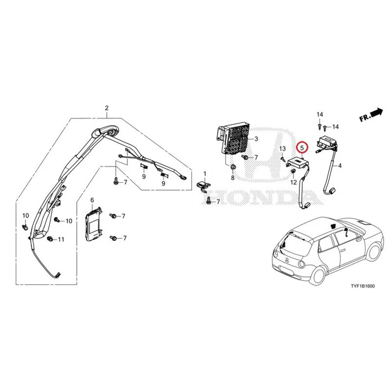[NEW] JDM HONDA Honda e ZC7 2023 Antenna GENUINE OEM - Image 6