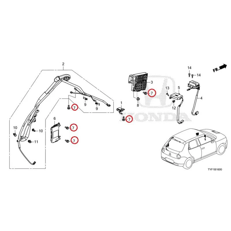[NEW] JDM HONDA Honda e ZC7 2023 Antenna GENUINE OEM - Image 8