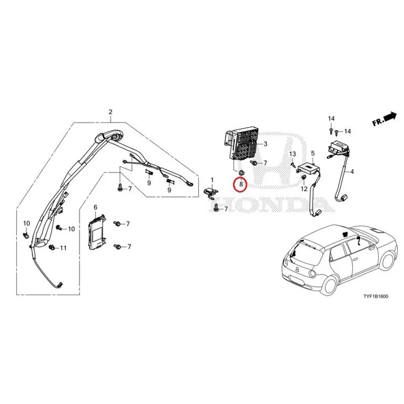 [NEW] JDM HONDA Honda e ZC7 2023 Antenna GENUINE OEM - Image 9