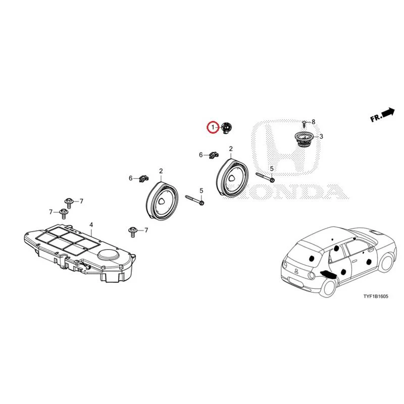 [NEW] JDM HONDA Honda e ZC7 2023 Speakers GENUINE OEM - Image 2