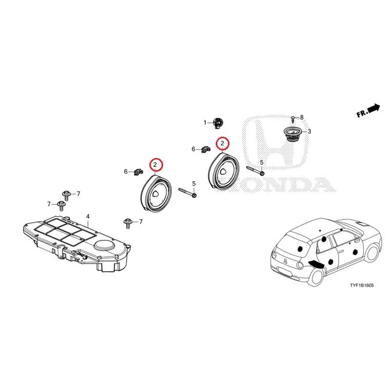 [NEW] JDM HONDA Honda e ZC7 2023 Speakers GENUINE OEM - Image 3