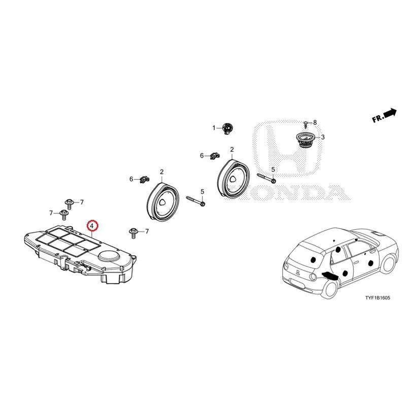 [NEW] JDM HONDA Honda e ZC7 2023 Speakers GENUINE OEM - Image 5