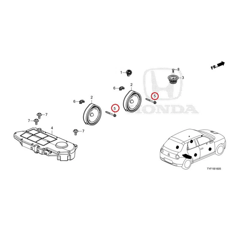 [NEW] JDM HONDA Honda e ZC7 2023 Speakers GENUINE OEM - Image 6