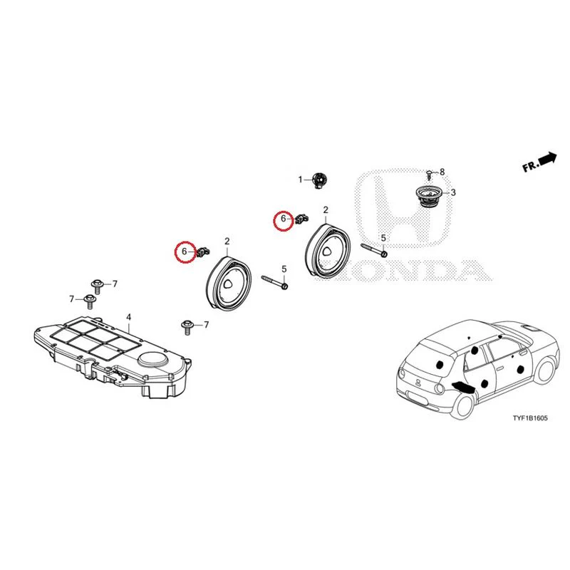 [NEW] JDM HONDA Honda e ZC7 2023 Speakers GENUINE OEM - Image 7