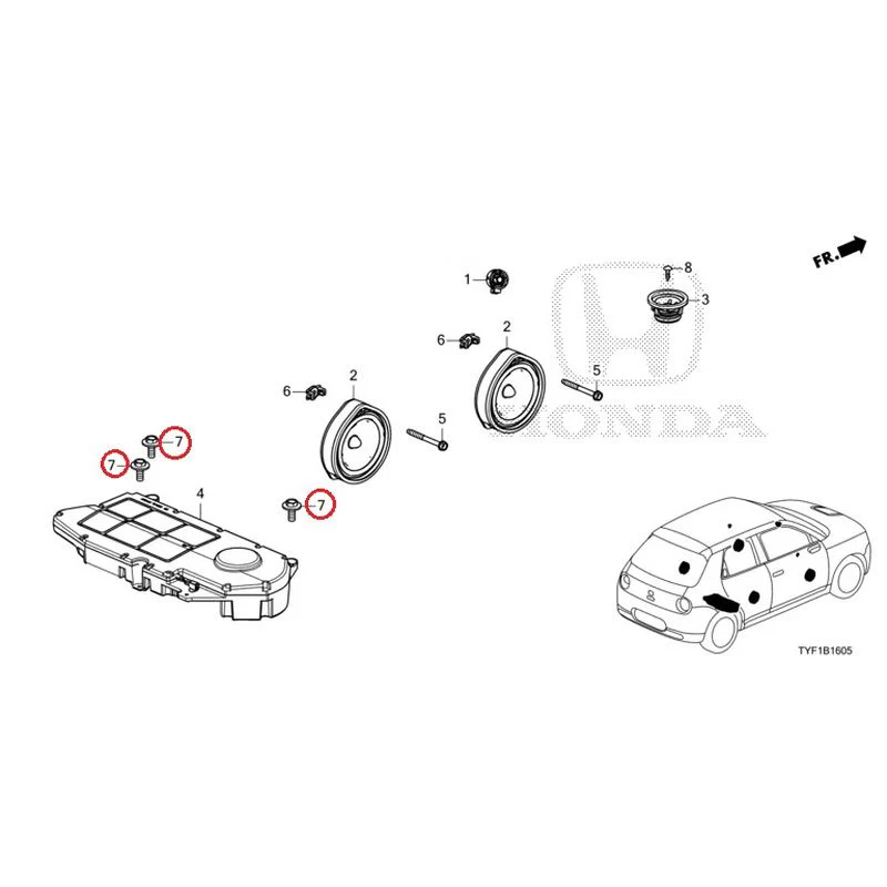 [NEW] JDM HONDA Honda e ZC7 2023 Speakers GENUINE OEM - Image 8
