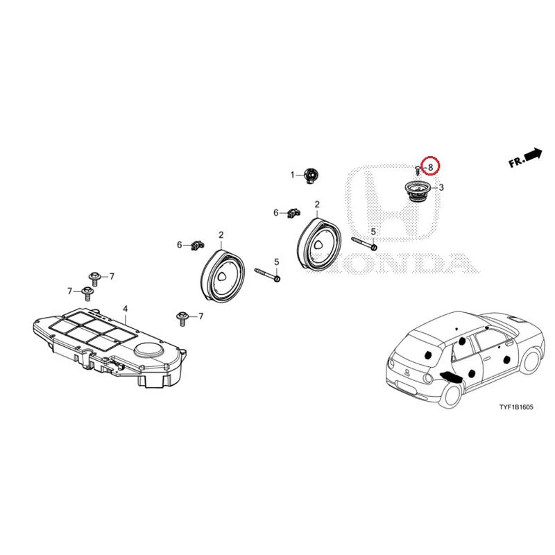 [NEW] JDM HONDA Honda e ZC7 2023 Speakers GENUINE OEM - Image 9