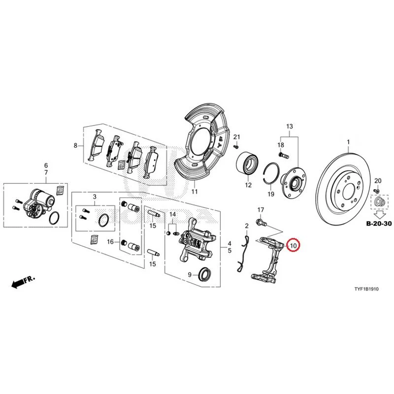 [NEW] JDM HONDA Honda e ZC7 2023 Rear Brake GENUINE OEM - Image 11