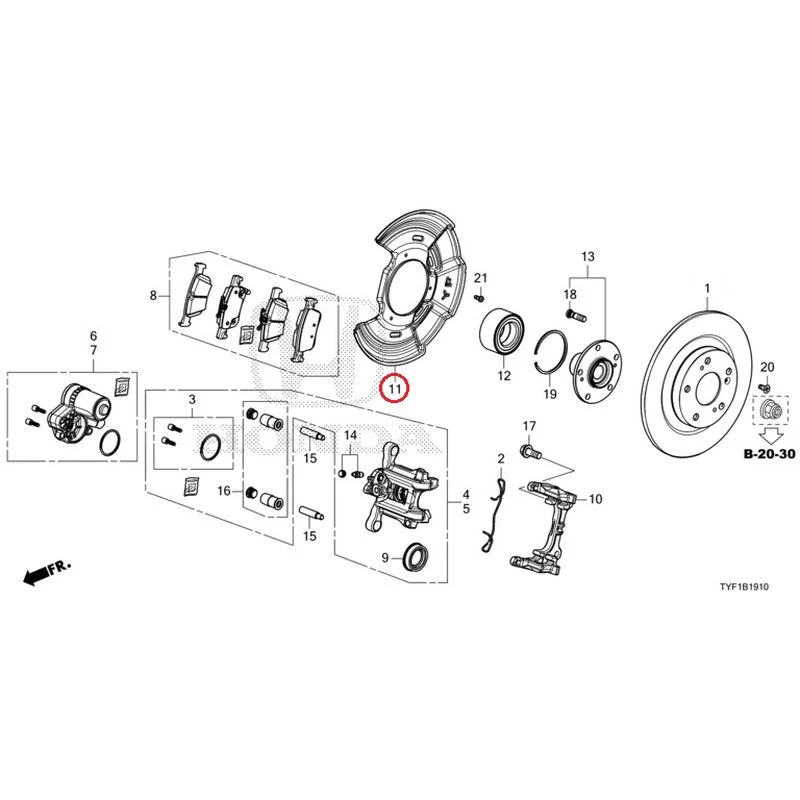 [NEW] JDM HONDA Honda e ZC7 2023 Rear Brake GENUINE OEM - Image 12