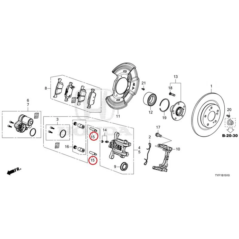 [NEW] JDM HONDA Honda e ZC7 2023 Rear Brake GENUINE OEM - Image 16