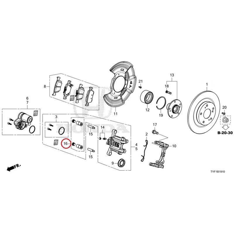 [NEW] JDM HONDA Honda e ZC7 2023 Rear Brake GENUINE OEM - Image 17