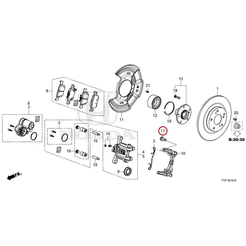 [NEW] JDM HONDA Honda e ZC7 2023 Rear Brake GENUINE OEM - Image 18