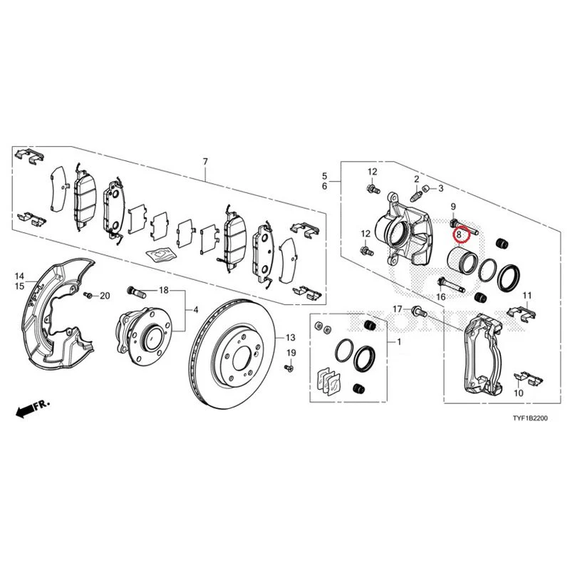 [NEW] JDM HONDA Honda e ZC7 2023 Front Brake GENUINE OEM - Image 10