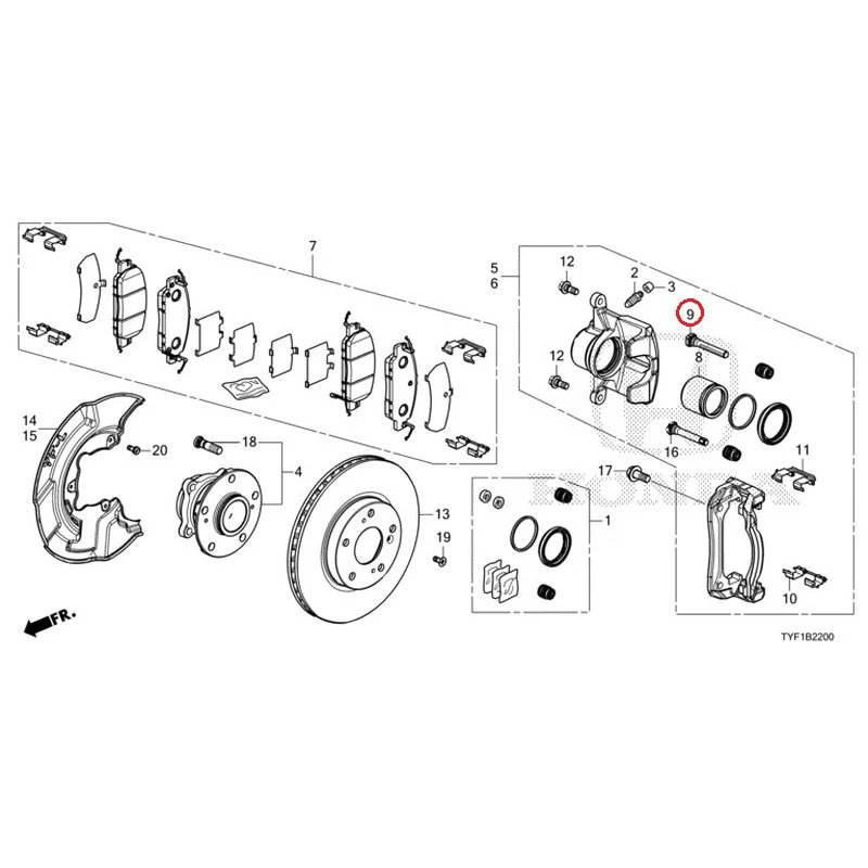[NEW] JDM HONDA Honda e ZC7 2023 Front Brake GENUINE OEM - Image 11