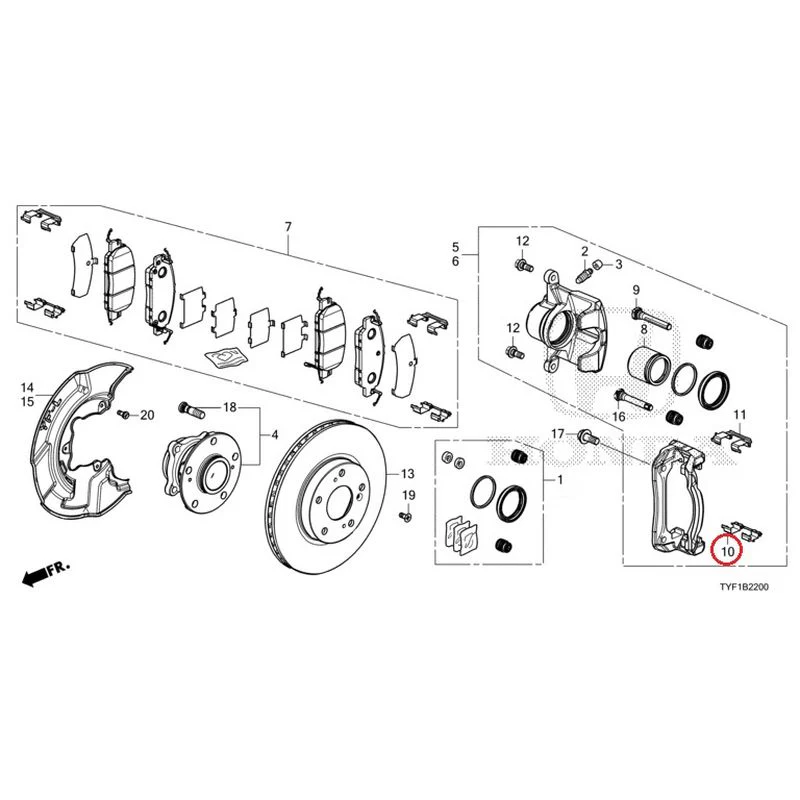 [NEW] JDM HONDA Honda e ZC7 2023 Front Brake GENUINE OEM - Image 12