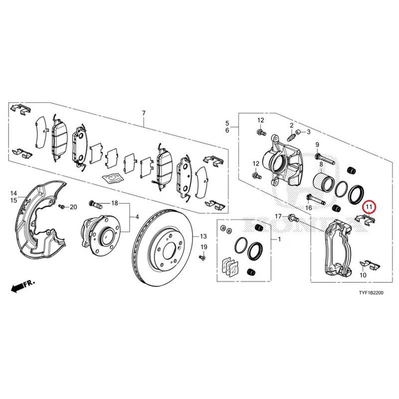 [NEW] JDM HONDA Honda e ZC7 2023 Front Brake GENUINE OEM - Image 13