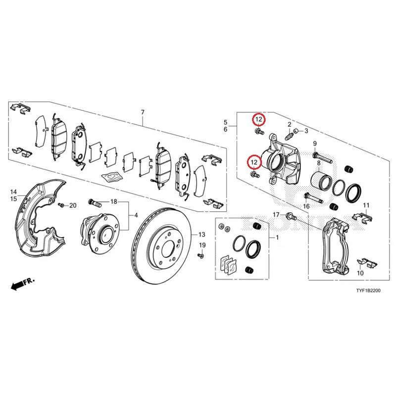 [NEW] JDM HONDA Honda e ZC7 2023 Front Brake GENUINE OEM - Image 14