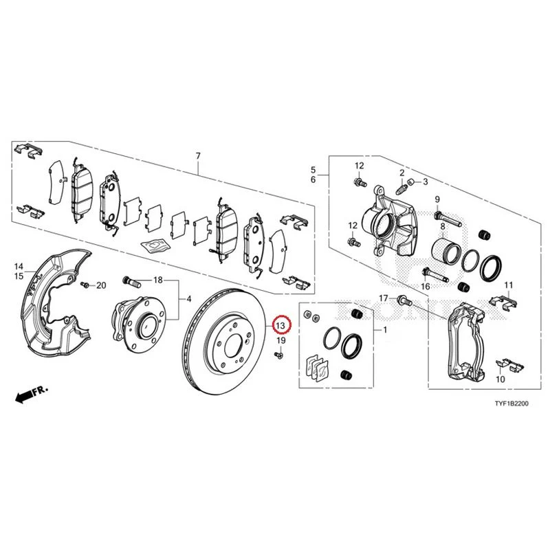 [NEW] JDM HONDA Honda e ZC7 2023 Front Brake GENUINE OEM - Image 15