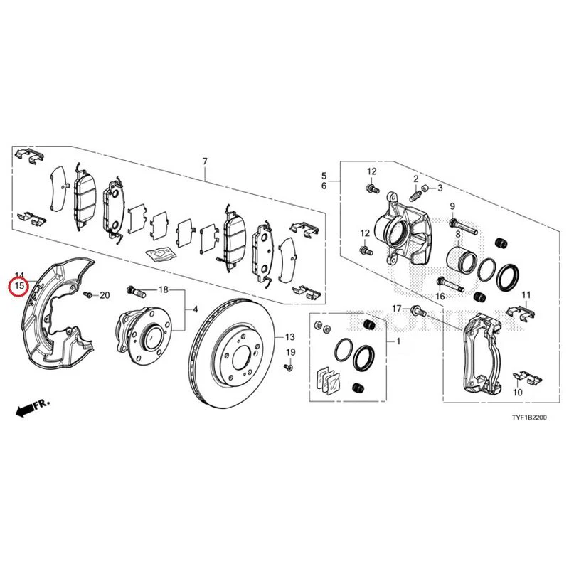 [NEW] JDM HONDA Honda e ZC7 2023 Front Brake GENUINE OEM - Image 17