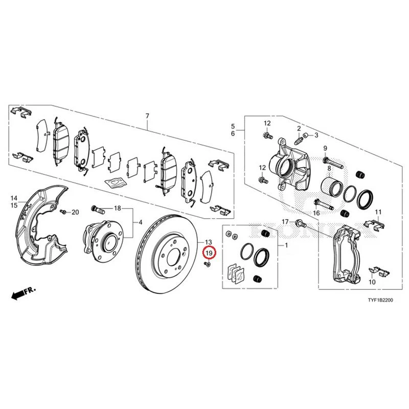 [NEW] JDM HONDA Honda e ZC7 2023 Front Brake GENUINE OEM - Image 24