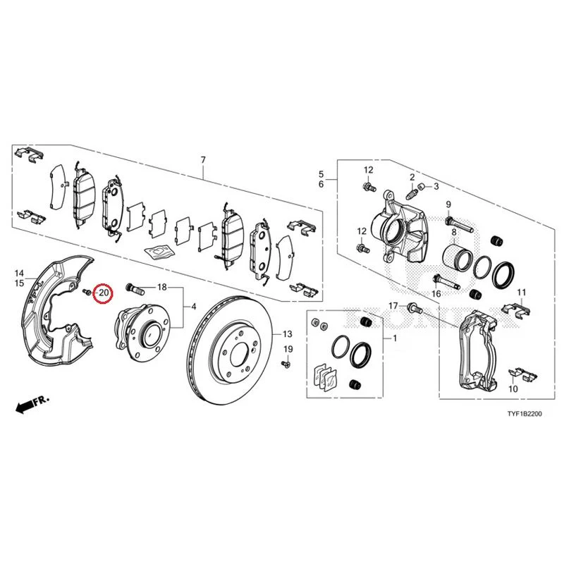 [NEW] JDM HONDA Honda e ZC7 2023 Front Brake GENUINE OEM - Image 25