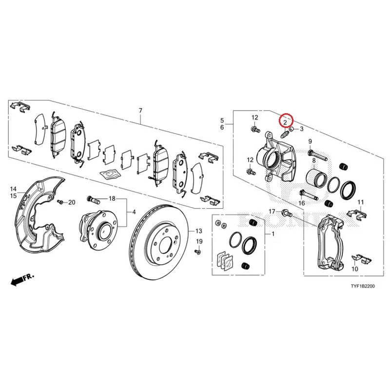 [NEW] JDM HONDA Honda e ZC7 2023 Front Brake GENUINE OEM - Image 3